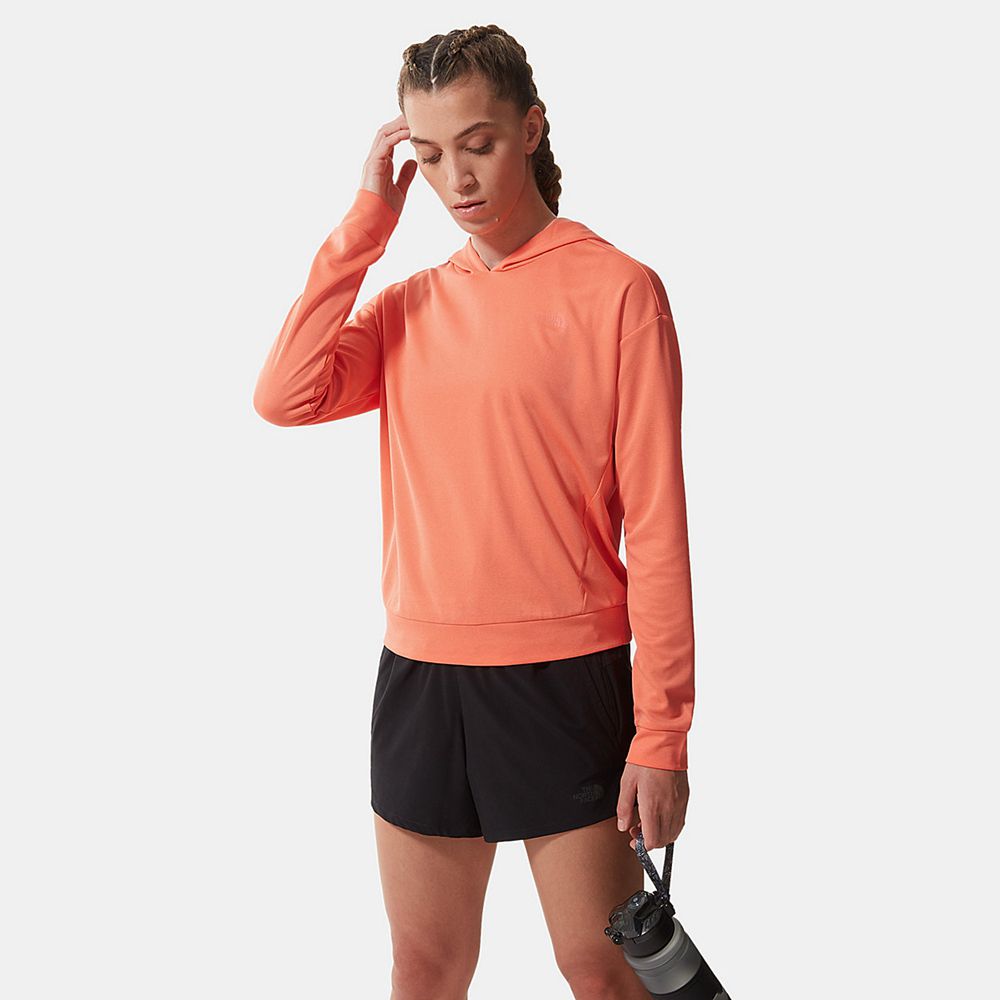 The North Face Hoodie Womens Australia - The North Face Wander Orange Running & Training (PDU-413586